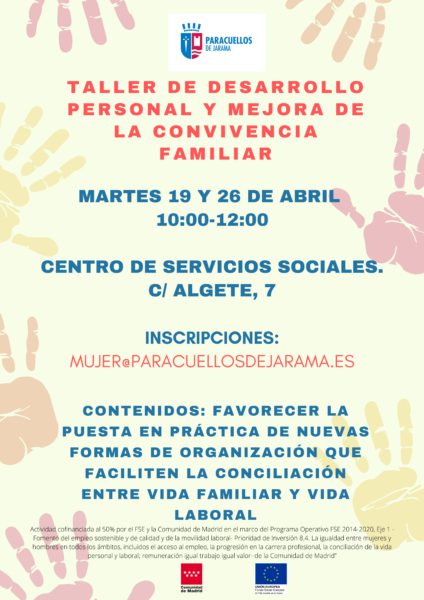 TALLER DE DESARROLLO PERSONAL Y MEJORA DE LA CONVIVENCIA FAMILIAR 2