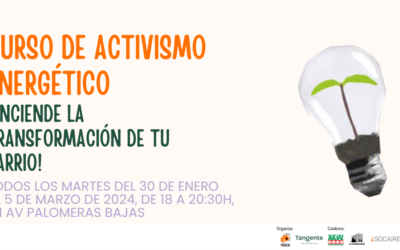 Curso de activismo energético: ¡Enciende la transformación de tu barrio!