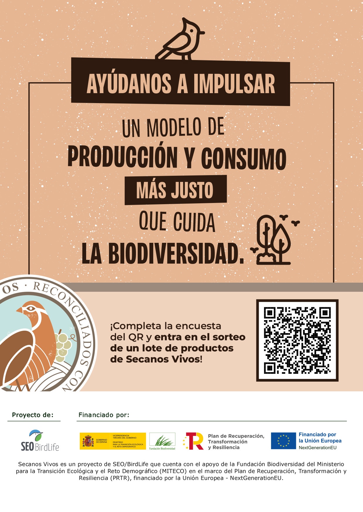 Secanos Vivos: Red de Cuidados y Biodiversidad en Arganzuela (Claro, conciso, y combina el tema del sello con la ubicación del evento) Representación visual de Secanos Vivos: Manos unidas en círculo sobre un mapa de Arganzuela simbolizando la red de cuidados comunitarios, agricultura sostenible y biodiversidad. (Es la descripción más importante. Debe ser descriptiva para personas con discapacidad visual y contener las palabras clave principales.)
