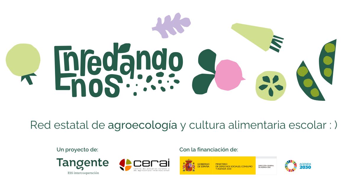 Red Estatal de Agroecología Escolar: un poquito más cerca 1 Web Banner Enredandonos con titulo y logos