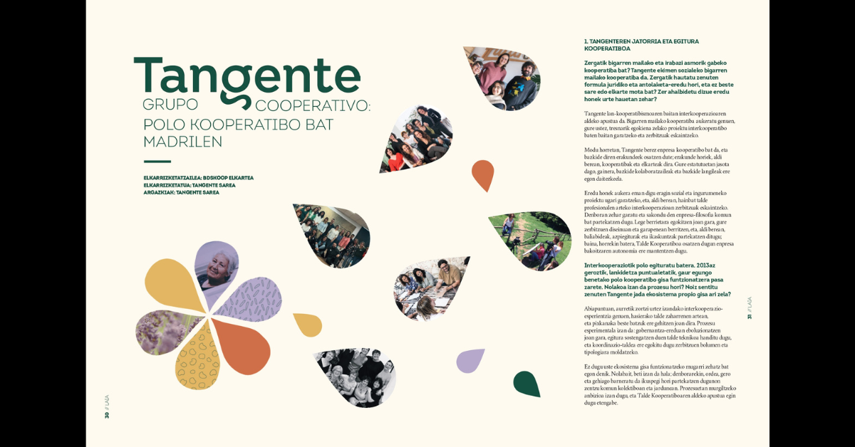 La revista especializada en economía social "Laia" dedica una entrevista en profundidad a Tangente 1 LAia18 BDSKoop 3 1