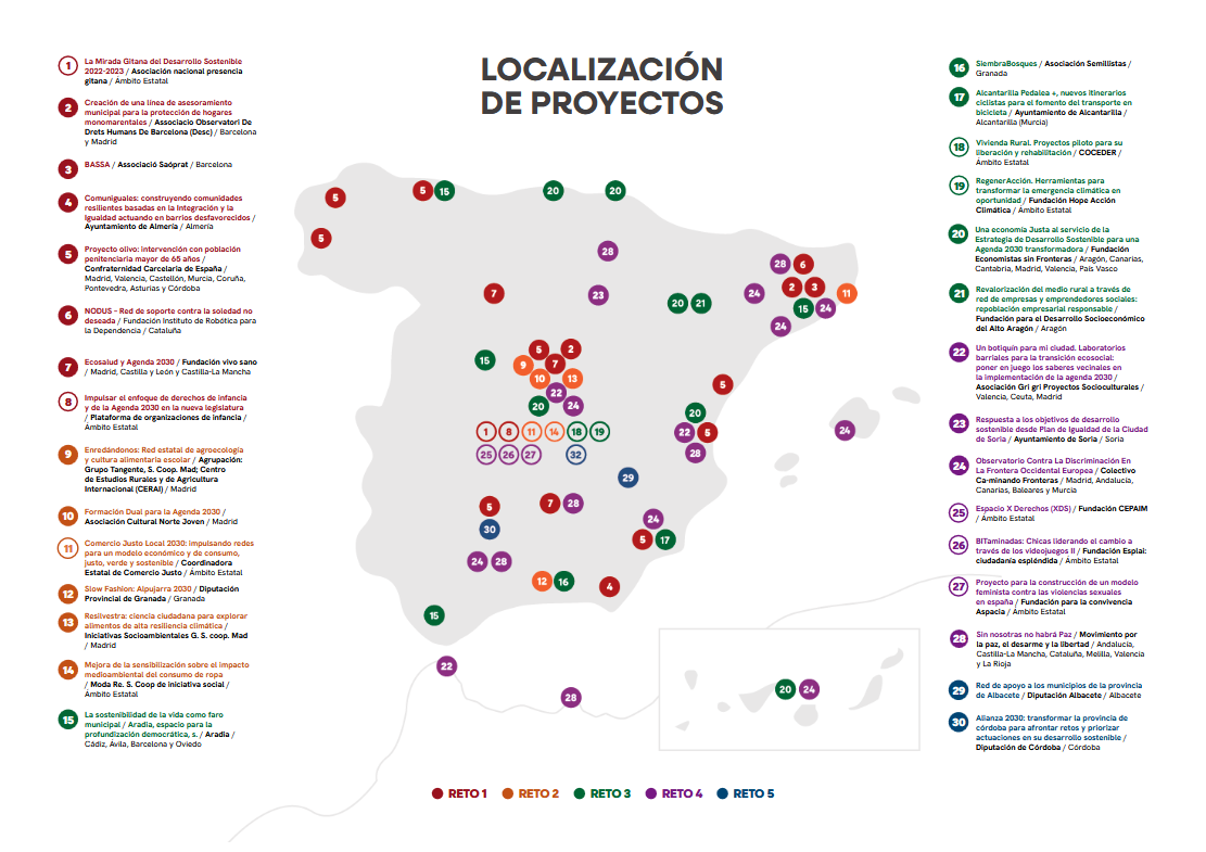 "Enredándonos" ha sido seleccionada como iniciativa que promueve la sostenibilidad en el territorio. 2 Screenshot 2026 06 05 at 10 50 51 AGENDA 2030 PROYECTOS ESPANA.pdf